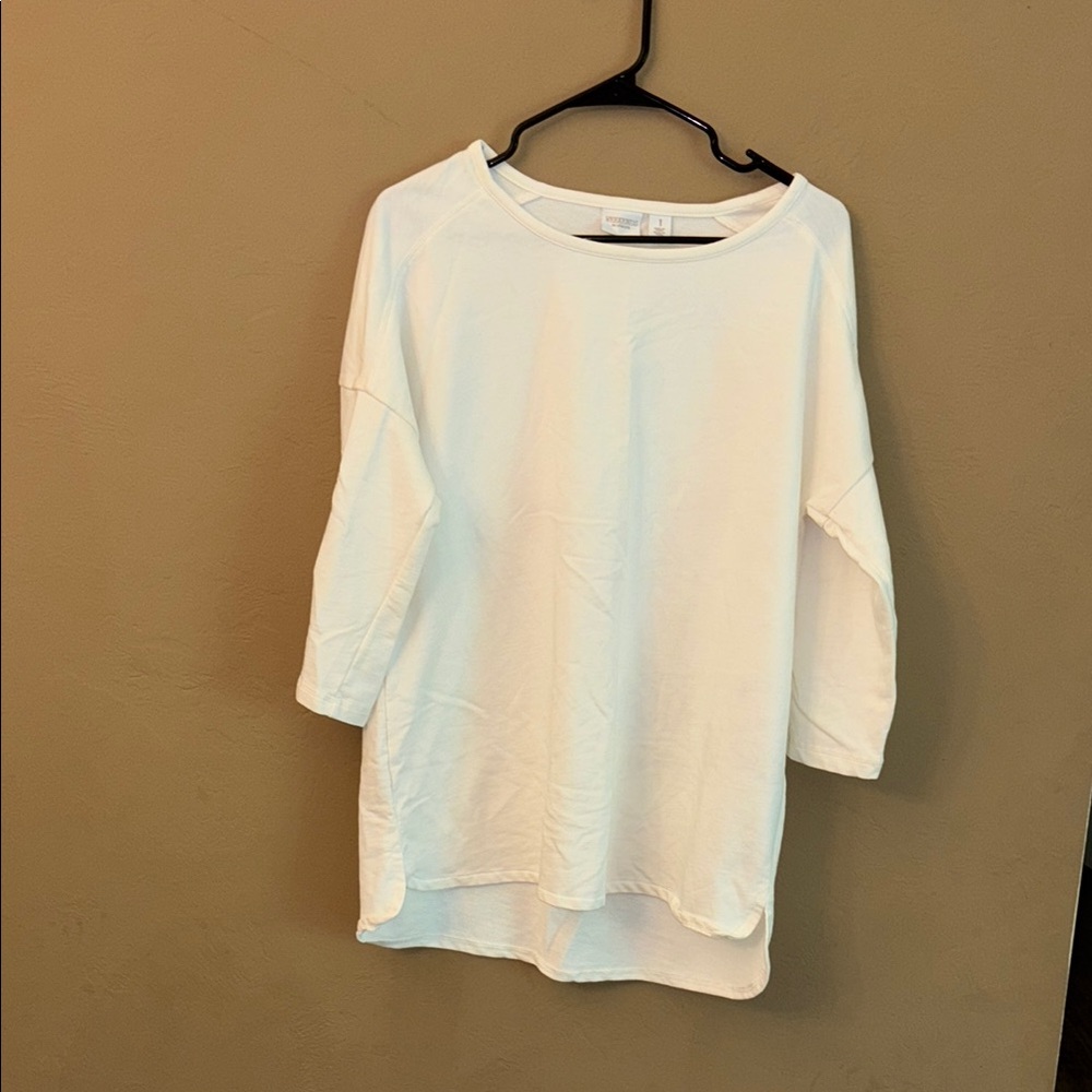 Chico's Cream Long Sleeve Top